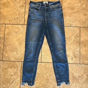 PAIGE Dark Blue Ankle Jeans